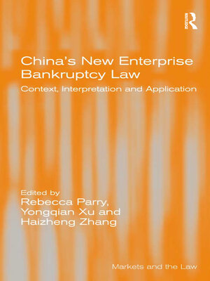 cover image of China's New Enterprise Bankruptcy Law